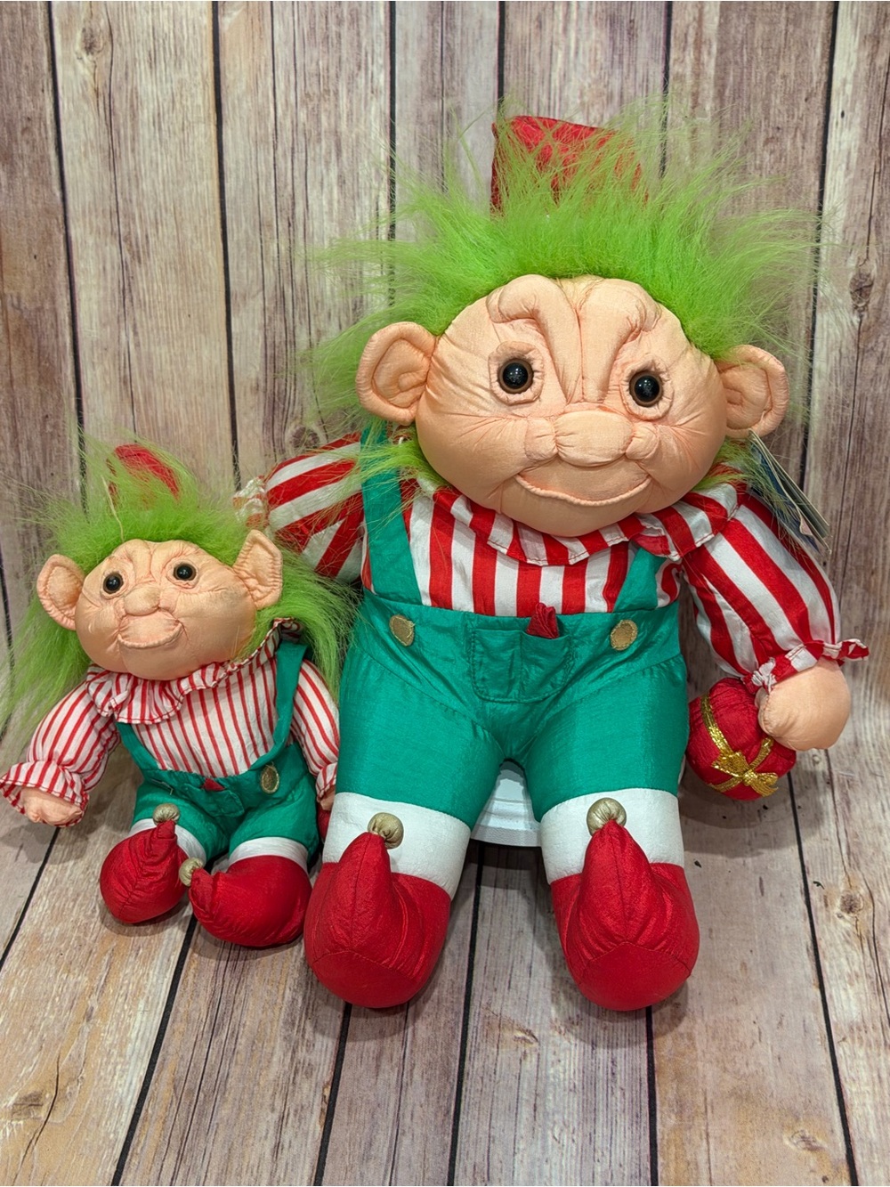 "Adopt A Norfin Troll" Christmas Elf plush dolls - Set of 2